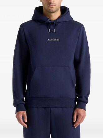 Mani&egrave;re De Voir Gustave kangaroo-pocket hoodie - men - Cotton - M - Blue