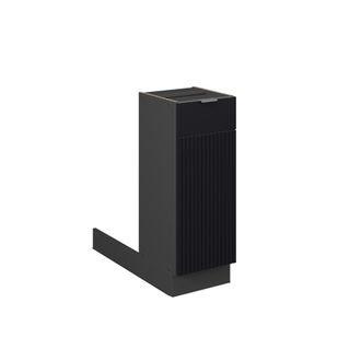 Vicco Isla De Cocina Fame-line, Rayas Negras, 30 Cm Sin Encimera, Vicco