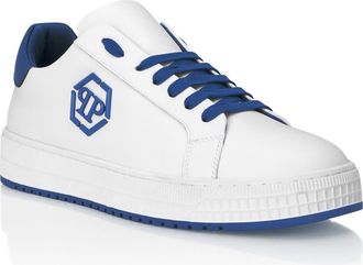 Philipp Plein Sneakers Neon Rock Low-Top Unisex in White/middleblue at Nordstrom, Size 45