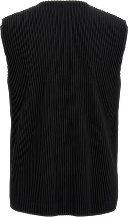 Homme Pliss&eacute; Issey Miyake Basics Vest - Black