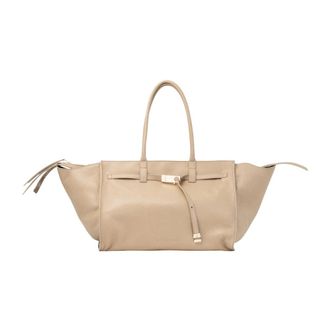 Benedetta Bruzziches Mame Weekend Leather Bag - female - Benedetta Bruzziches - Shopping Bags - Beige - ONE SIZE - Bags