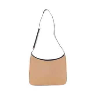 Prada Pre-owned Vintage Schoudertas - Dames - Pre-owned - Beige - Maat: ONE Size Leer