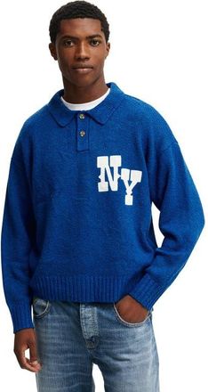 Cotton On Mens Boxy Rugby Polo in Cobalt at Nordstrom, Size X-Small