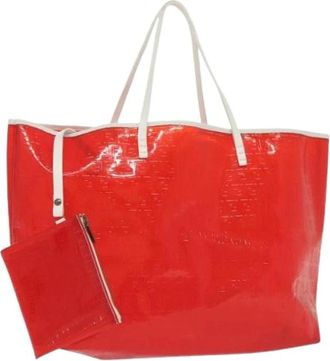 Fendi Pre-owned Canvas fendi-bags - Dames - Vintage Shopper - Rood - ONE Size - Leer - Vintage