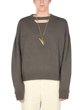 AMBUSH Grey Crew Neck Sweater