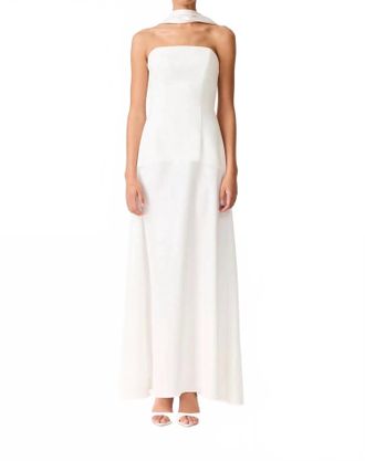 Elliatt Noralyn Strapless Gown In White