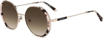 Kate Spade New York Rose Gold Zonnebril Aeris/F/S - Dames - Zonnebrillen - Geel - 52 MM - Accessoires