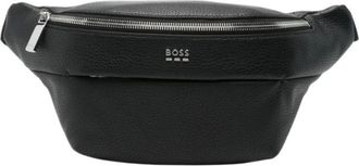 HUGO BOSS Borsa a tracolla in pelle grana - - Bags - Uomo - Nero - ONE SIZE