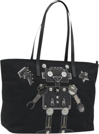 Prada Pre-owned Vintage Tote Bag - Dames - Vintage Shopper - Zwart - ONE Size - Leer - Vintage