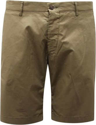 Berwich Militaire Stijl Bermuda Shorts - Heren - Korte Broeken - Groen - L - Korte Broeken