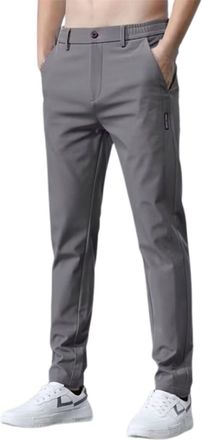 Generic 2025 Trousers Mens Casual Pants Comfortable Lightweight Breathable Loose Fit Trousers for Daily Wear Sports and Outdoor Activities (Dark Gray, 36)