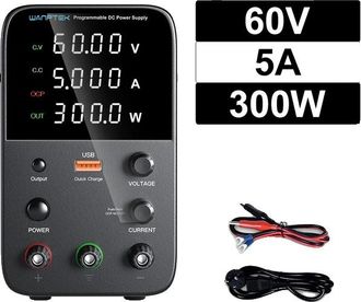OEM Fuente De Alimentaci&oacute;n De Cc, Voltaje Ajustable, Pantalla De Alta Precisi&oacute;n, Wps 60v 5a