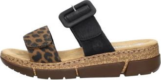 Rieker Open Teen - Dames - Sleehakken - Veelkleurig - 41 EU - Schoenen