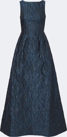 Rebecca Vallance Cascades cloqu&eacute; jacquard gown