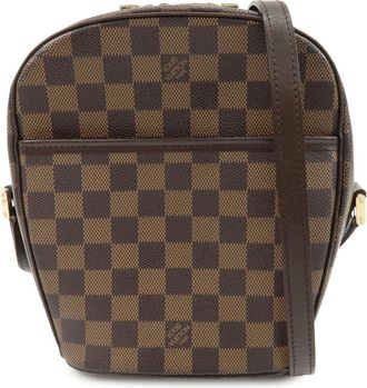 Louis Vuitton Ipanema Damier Brown Canvas Handbag (Pre-Owned)
