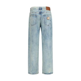 Dolce & Gabbana Cotton Relaxed Fit Jeans - Blue