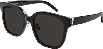 Saint Laurent Zonnebril SL M105/F - Dames - Zonnebrillen - Zwart - 55 MM - Accessoires