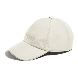 Ermenegildo Zegna Technische Baseballpet - Heren - Petten - Wit - L - Katoen - Accessoires