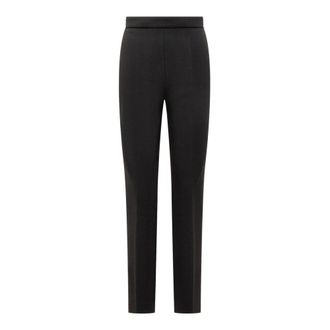 Sportmax Dames, Broeken, Zwart, Maat: 2XS Wol