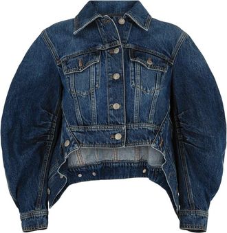 Alexander McQueen Alexander Mcqueen Cropped Denim Jacket