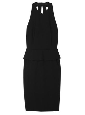 Moschino Moschino Cheap & Chic Crepe Halterneck Peplum Dress Size S