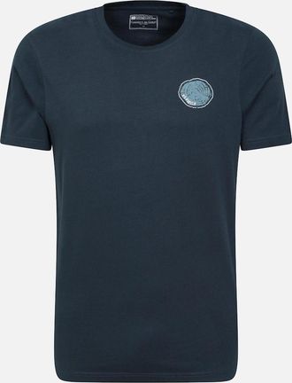 Mountain Warehouse Mens Mountain Warehouse Mens Keswick Tree Ring Organic T-Shirt - Navy - Size: 40