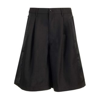 Comme Des Gar&ccedil;ons Wool Gabardine Shorts - male - Comme des Gar&ccedil;ons - Bermudas - Black - L - Shorts