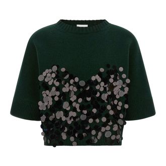 Nude Nude - Het Nude Korte Mouwen Shirt - Dames - Truien - Groen - Maat: S Zijde