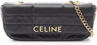 Celine Pre-owned 111843Epz Handtas - Dames - Vintage Schoudertas - Zwart - ONE Size - Leer - Vintage