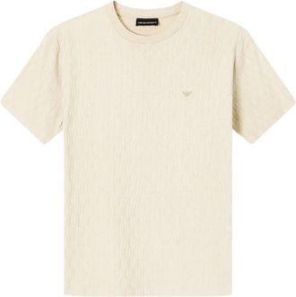 Emporio Armani Regular Fit T-Shirt - Heren - T-shirts - Beige - 2XL - Katoen - Tops