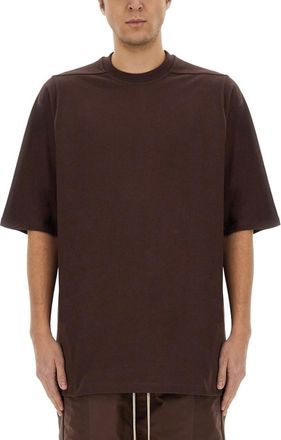 Rick Owens Brown Crew Neck T-Shirt