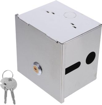 OEM Tapa Para Enchufe Impermeable Y A Prueba De Manipulaciones, Robusta, Con Cierre De Seguridad, Fabricada En Acero Inoxidable, Color Plata