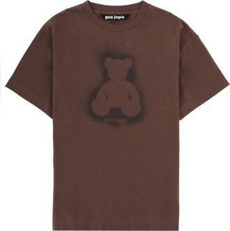 Palm Angels Spray-Painted Teddy Bear T-Shirt