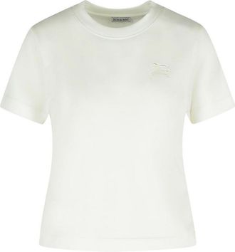 Burberry White Cotton T-Shirt