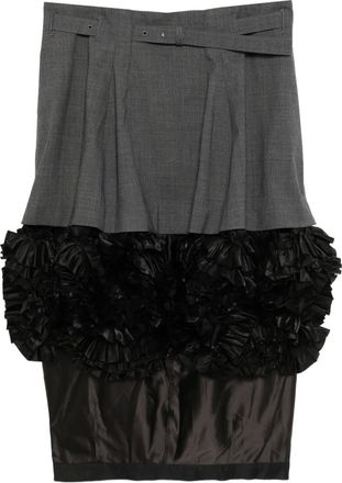 Toga Archives Minigonna con ruches - Grigio