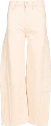 Mother The Half Pipe Ankle - Dames - Loose Fit Jeans - Wit - W28 - Katoen - Jeans