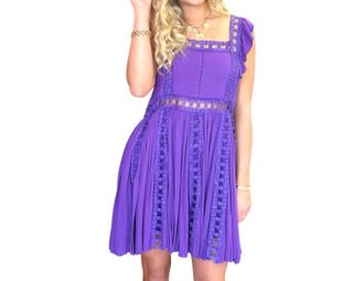 BuddyLove Adams Mini Dress In Purple