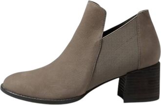 Eileen Fisher Womens Bayo Drizzle Booties In Drizzle Tumbled Nubuck