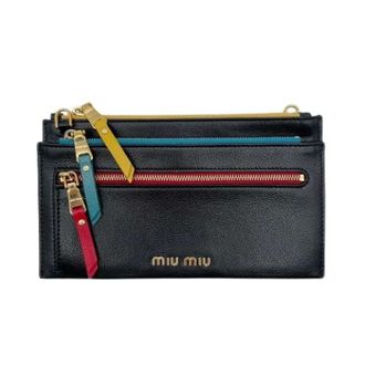 Miu Miu Pre-owned Wallets, female, Black, Size: ONE SIZE Pre-owned Shoulder bag