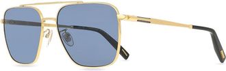Chopard Polarized Blue Navigator Mens Sunglasses SCHL24 400P 60