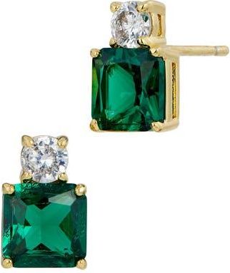 Savvy Cie Jewels Cubic Zirconia Birthstone Stud Earrings in May at Nordstrom Rack