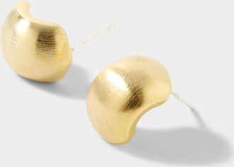 Simons Womens Brushed half-Hoop Earrings