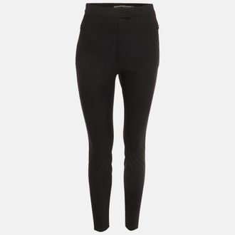 Alexander Wang Black Jersey Zip Detail Pants