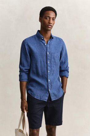 GANT Men Linen Shirt (XXXL) VINTAGE BLUE