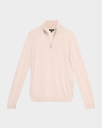 Reiss Men & apos;s Blackhall Merino Wool Funnel Neck Half-Zip Sweater