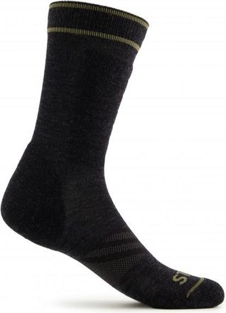 Stoic Merino Outdoor Crew Socks Pro Wandersocken - Unisex | schwarz