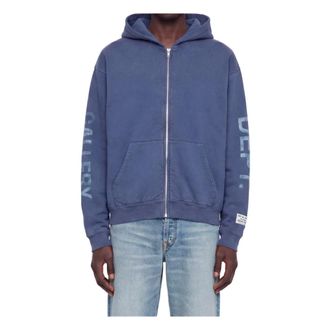 Gallery Dept. Zip-throughs, male, Blue, Size: XL Collector Paris Zip Hoodie