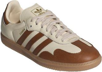 adidas Samba OG Sneaker in Wonder White/Bronze/Gold at Nordstrom, Size 10.5 Womens
