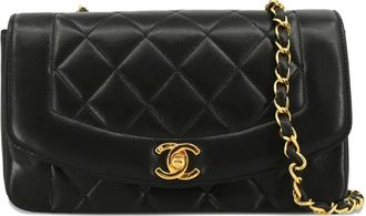 Chanel Borsa a spalla Diana piccola 1995 - Nero