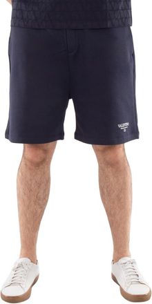 Valentino Logo-Printed Cotton Pants, Size Large